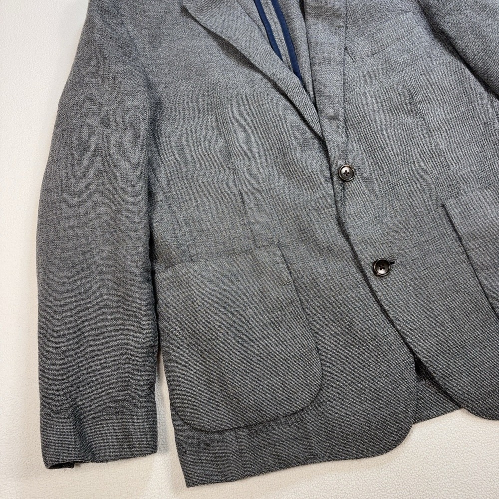 Bonobos Vitale Barberis Canonico Wool Blazer Jacket Men's 38S Gray Standard Fit - Picture 6 of 16